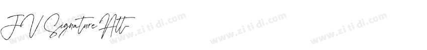JV Signature Alt字体转换 JV Signature Alt字体转换